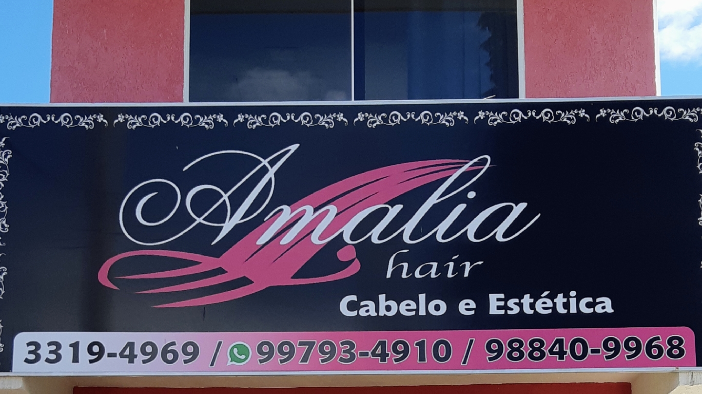 Fachada do Amália's Hair, no Capão Raso
